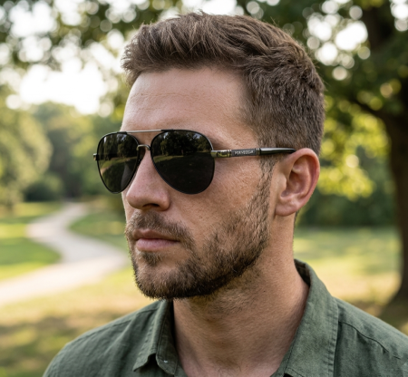 نظارة شمسية دائري